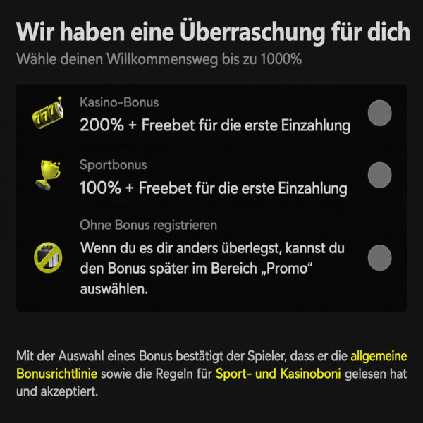 Willkommensbonus für Sportwetten: 100 % und Freebet