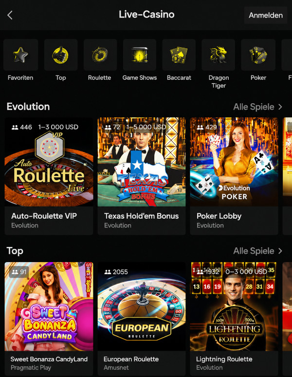 Parimatch live-casino